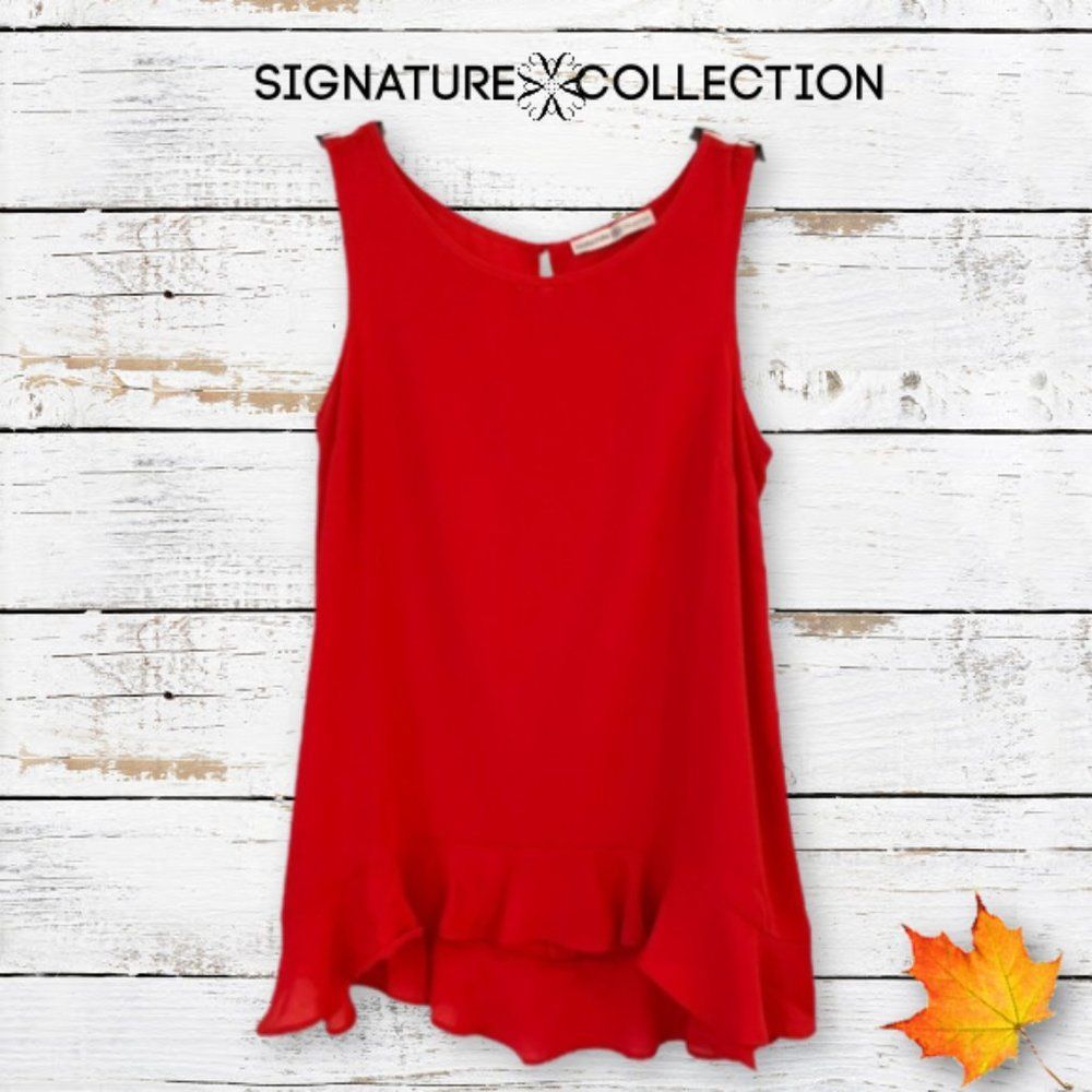 ⤵️ SIGNATURE COLLECTION RED SMALL BLOUSE